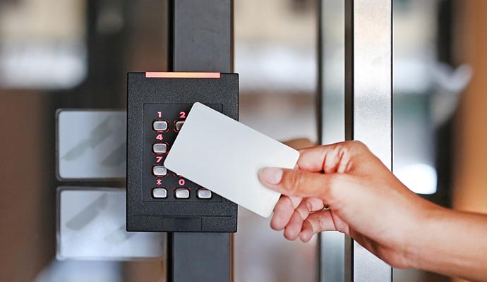 Accessing with card using card reader