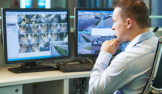 Commercial surveillance monitoring station