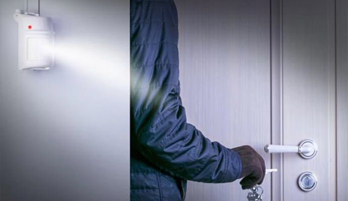 Installed burglary detection system
