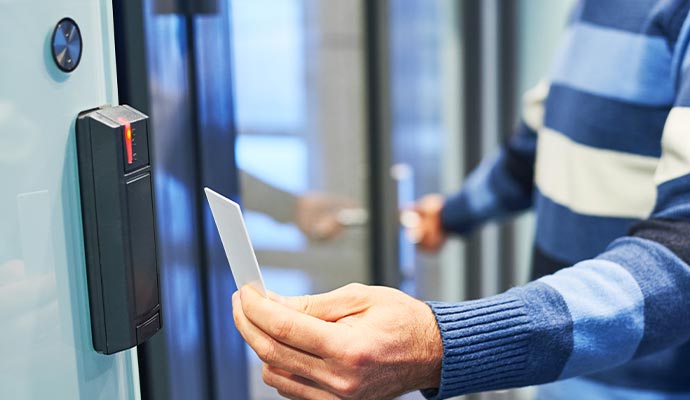 Access control system using key card