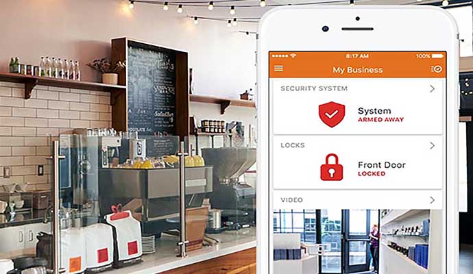 Small business monitoring by smart app