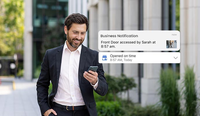 Smart notification for business security