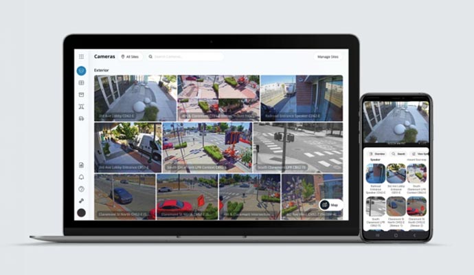CCTV monitoring multi-device access