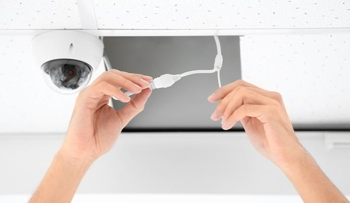 Indoor camera installation