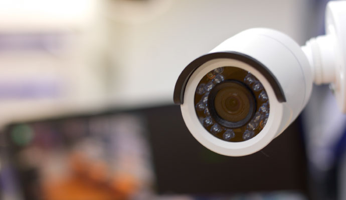 Installed IP camera