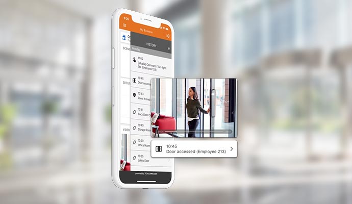 Mobile access history log
