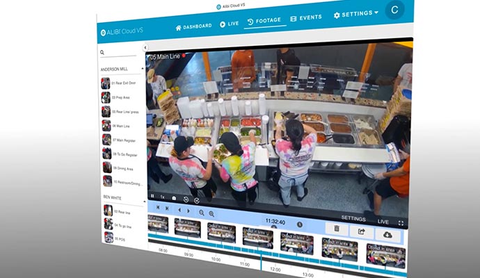 Real time cloud based business monitoring interface