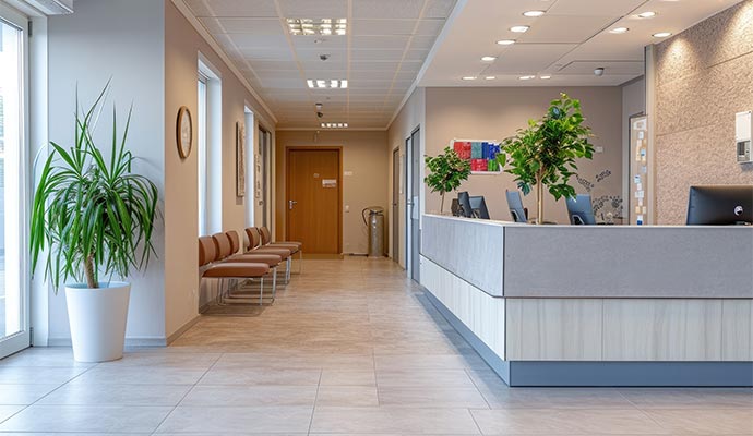 Healthcare facility reception security