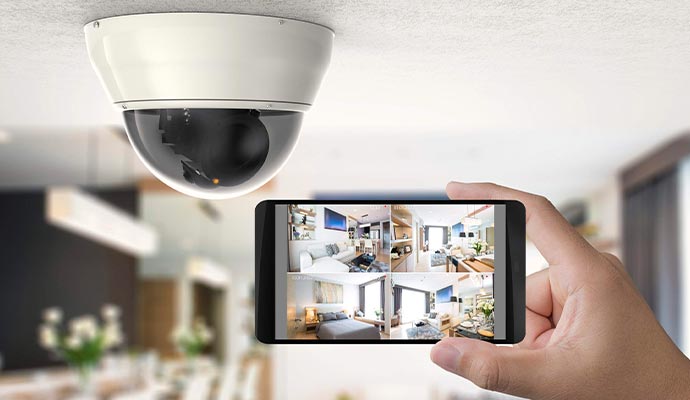 Video monitoring using indoor camera